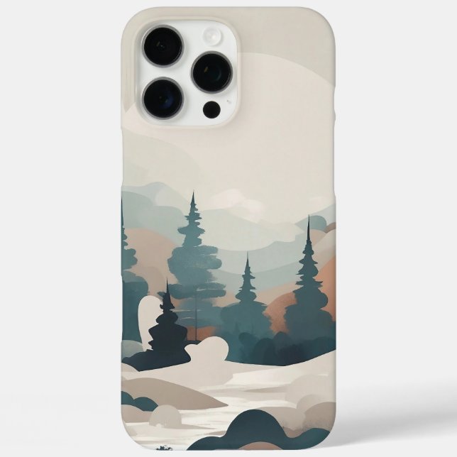 Boho Forest Landscape Artwork Case-Mate iPhone Case (Back)