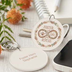 Boho Foster Hero – Heartfelt Animal Rescue Gift Key Ring