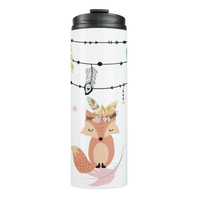Boho Fox Thermal Tumbler (Front)