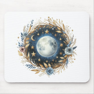 Boho Full Moon Mouse Mat