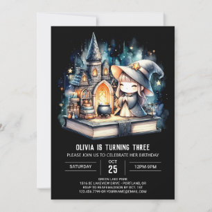 Boho Fun Wizard Birthday Invitation