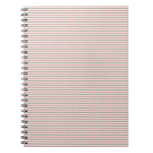 Boho Funky Retro Eclectic Pastel Christmas Stripe Notebook