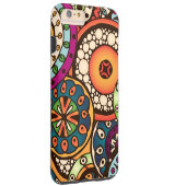 Boho Funky Trendy Retro Abstract Pattern Case-Mate iPhone Case (Back/Right)