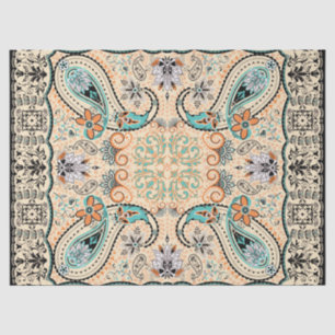 Boho Funky Trendy Retro Abstract Pattern Tissue Paper