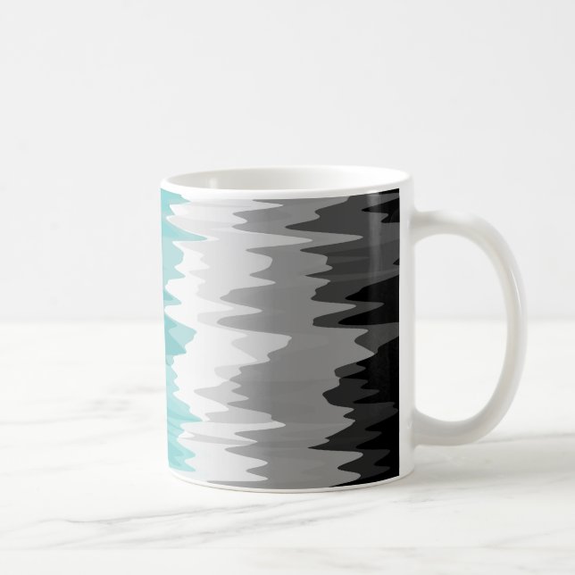 Boho Funky Wavy Abstract Libramasculine Pride Flag Coffee Mug (Right)