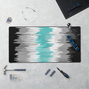 Boho Funky Wavy Abstract Libramasculine Pride Flag Desk Mat
