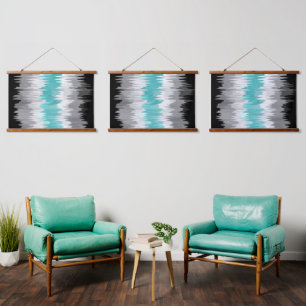Boho Funky Wavy Abstract Libramasculine Pride Flag Hanging Tapestry
