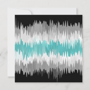 Boho Funky Wavy Abstract Libramasculine Pride Flag Holiday Card
