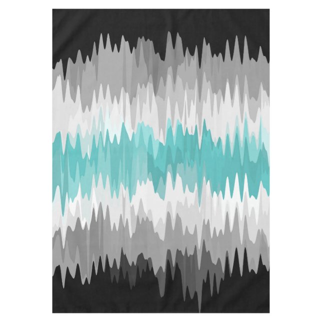 Boho Funky Wavy Abstract Libramasculine Pride Flag Tablecloth (Front)