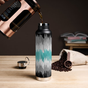 Boho Funky Wavy Abstract Libramasculine Pride Flag Water Bottle