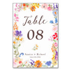 Boho garden summer floral wildflowers wedding