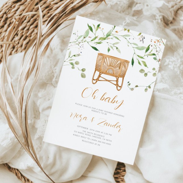 Boho Gender Neutral Baby Shower  Invitation (Creator Uploaded)