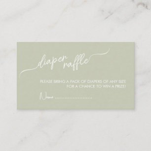 Boho gender neutral Diaper Raffle Baby Shower Enclosure Card