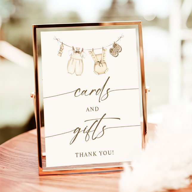 Boho Gender Reveal Cards and Gifts Sign (Creator Uploaded)