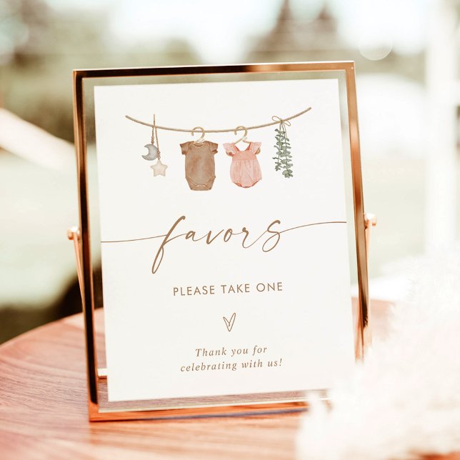 Boho Gender Reveal Favours Sign | Favours Sign (Creator Uploaded)