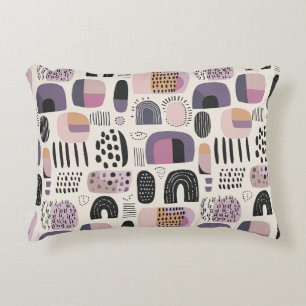 Boho Geometric Abstract Pattern Decorative Cushion