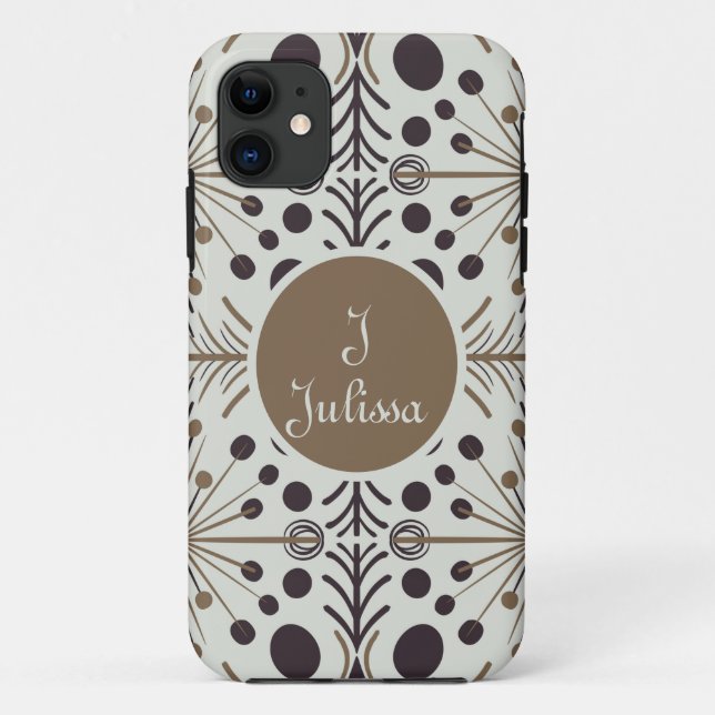 Boho Geometric Arrow White Personalised Case-Mate iPhone Case (Back)