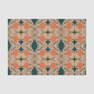 Boho Geometric Diamond Pastel Pattern Tissue Paper