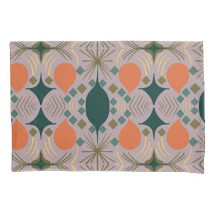 Boho Geometric Diamond Purple Pillowcase