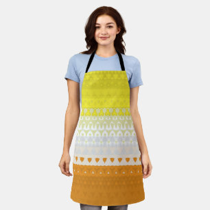Boho Geometric Funky Abstract Maverique Pride Flag Apron