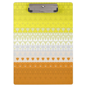 Boho Geometric Funky Abstract Maverique Pride Flag Clipboard