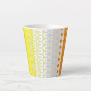 Boho Geometric Funky Abstract Maverique Pride Flag Latte Mug