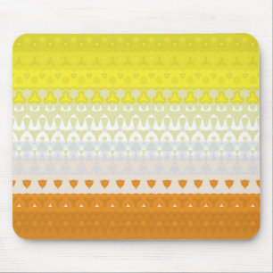 Boho Geometric Funky Abstract Maverique Pride Flag Mouse Mat