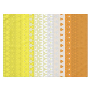 Boho Geometric Funky Abstract Maverique Pride Flag Tablecloth