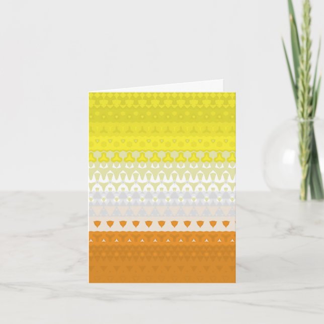 Boho Geometric Funky Abstract Maverique Pride Flag Thank You Card (Front)