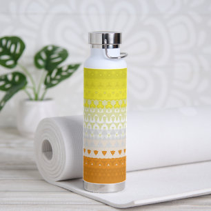 Boho Geometric Funky Abstract Maverique Pride Flag Water Bottle