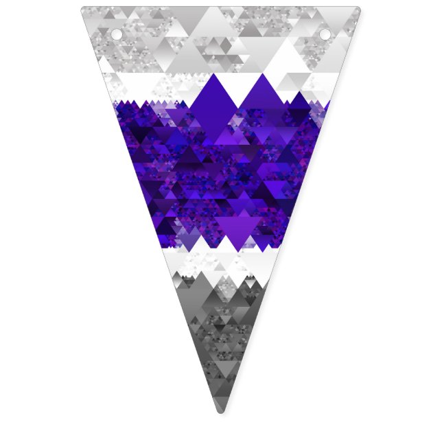 Boho Geometric Mod Retro Greygender Pride Flag (First Flag)