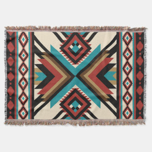 Boho Geometric Throw Blanket