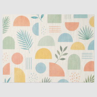 Boho Geometric Tropical Tissue Paper