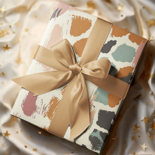 Boho Giraffe Skin Print Wrapping Paper
