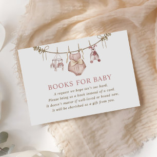Boho Girl Baby Clothes Books for Baby Enclosure Card
