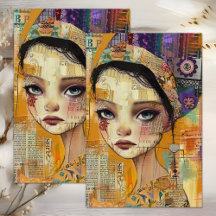 BOHO GIRL MIXED MEDIA DECOUPAGE TISSUE PAPER