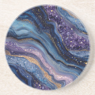 Boho Glitter Agate Coaster