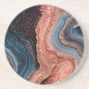 Boho Glitter Agate Coaster
