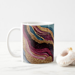 Boho Glitter Agate Coffee Mug