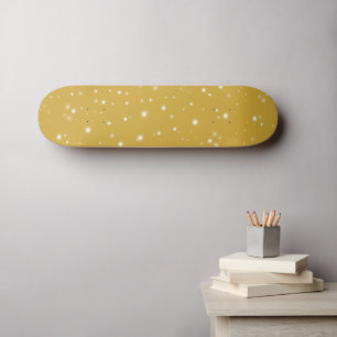 Boho Gold Starlight Skateboard