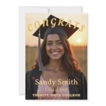 Boho Graduation Invitation Card