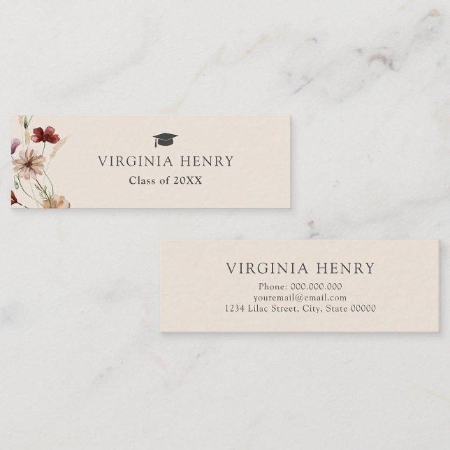 Boho Graduation Name Card (Boho Graduation Name Card by Painted Paperie
)