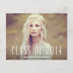 Boho Graduation Postcard Invitation