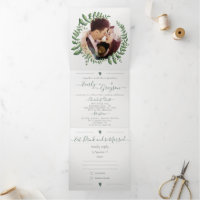 Boho Green Leaf Olive Green Ash Wreath Wedding Tri