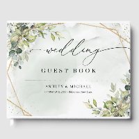 Boho greenery eucalyptus foliage gold wedding