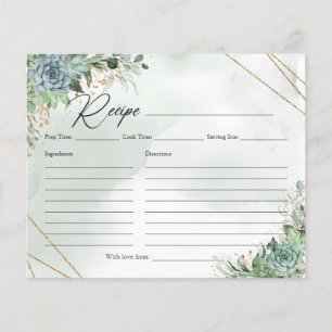 Boho greenery succulents eucalyptus gold recipe