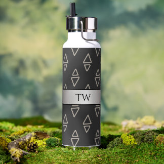 Boho Grey Tan Thor Vacuum  Water Bottle
