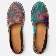 Boho Groovy Colourful Jewel Tone Abstract Fractal