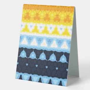 Boho Groovy Geometric Abstract AroAce Pride Flag