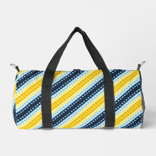 Boho Groovy Geometric Abstract AroAce Pride Flag Duffle Bag